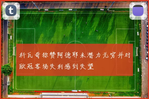 科瓦奇称赞阿德耶米潜力无穷并对欧冠客场失利感到失望